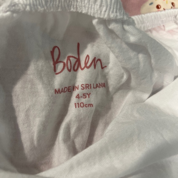 Mini Boden ice cream sundae skort 5-6Y strawberry cross back tank top 4-5Y - Picture 5 of 8